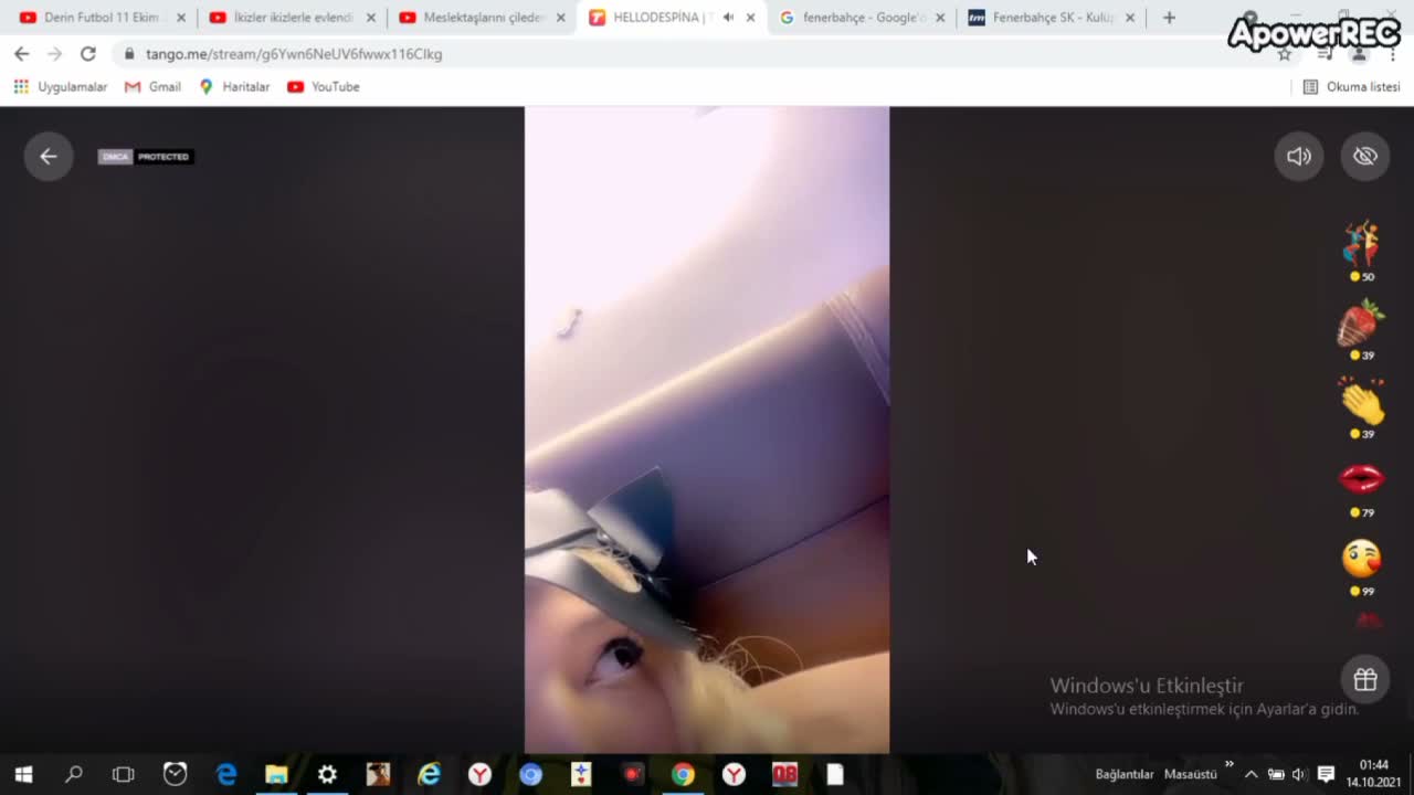 HelloDespina ifsa yayinda arayan kisiyi engelliyor