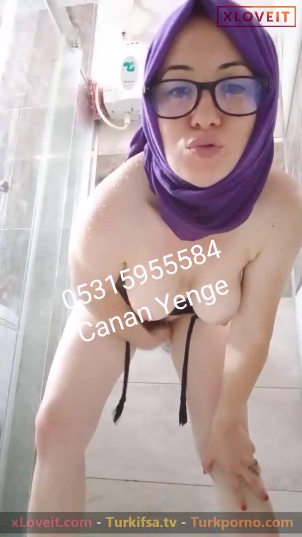Türbanlı Yenge Dildo Amına Sokuyor Ifsa