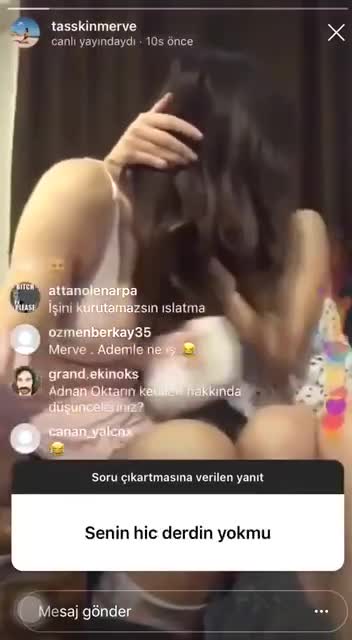 Canlı Yayın Merve Taşkın Göğüs Avuçlama